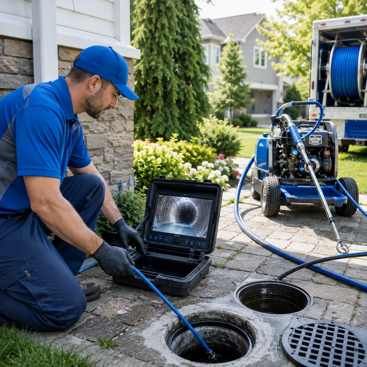 Outdoor drain cleaning professionals serving Mexico, PA